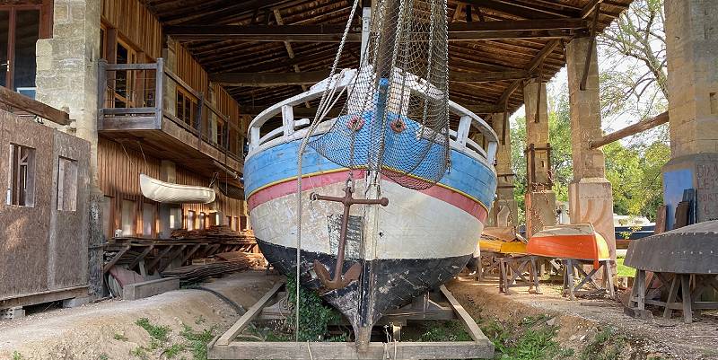 illustration de Les chantiers navals de Tramasset en Gironde