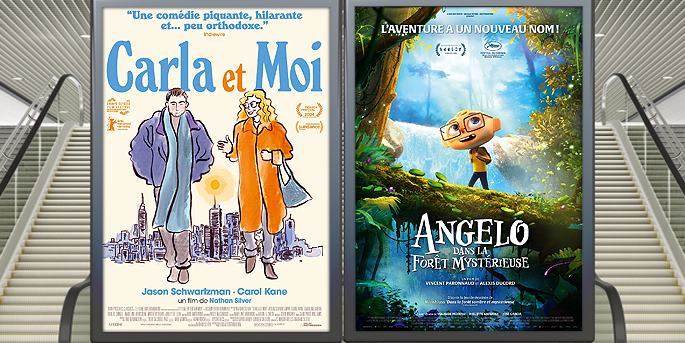 Au cinéma le 23 octobre : Carla et moi et Angelo dans la forêt mystérieuse
