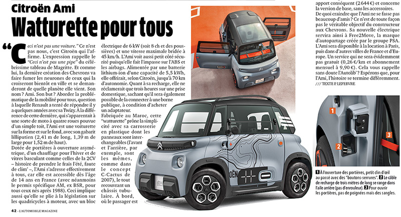 Citroën : une ''Ami'' qui vous veut du bien