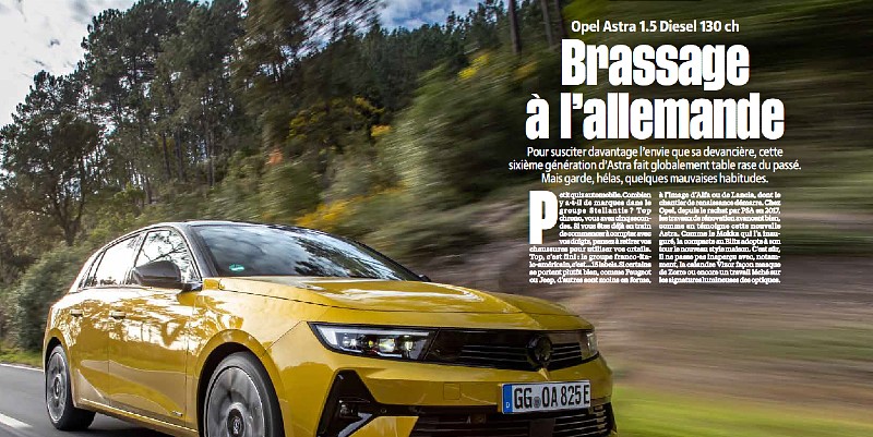 L’Opel Astra sixième génération