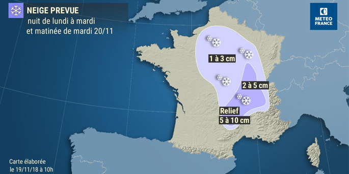 Neige : journée hivernale sur le Nord-Est et Lyon