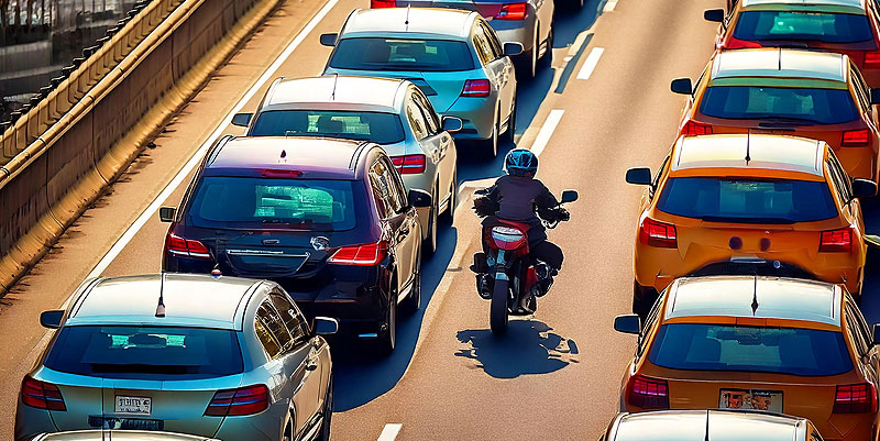 illustration de Motards et automobilistes : le défi de l’inter-file sécurisé