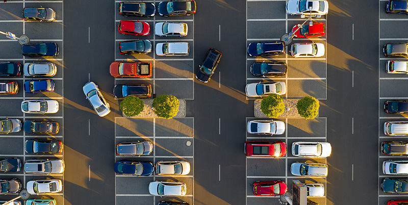 illustration de Les places de parking connectées