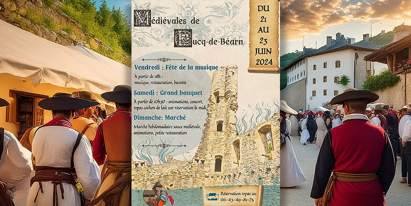 ''Médiévales de Lucq-de-Béarn''' : retour au temps des chevaliers