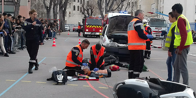 Prévention : opération choc dans un collège