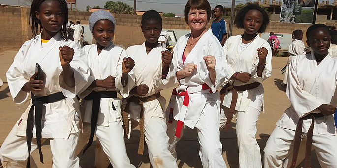 Du karaté au Burkina