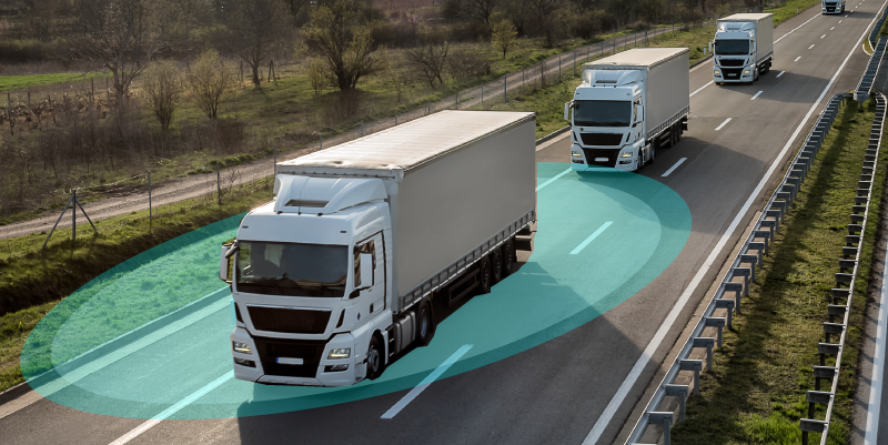 illustration de Platooning : le futur du transport routier