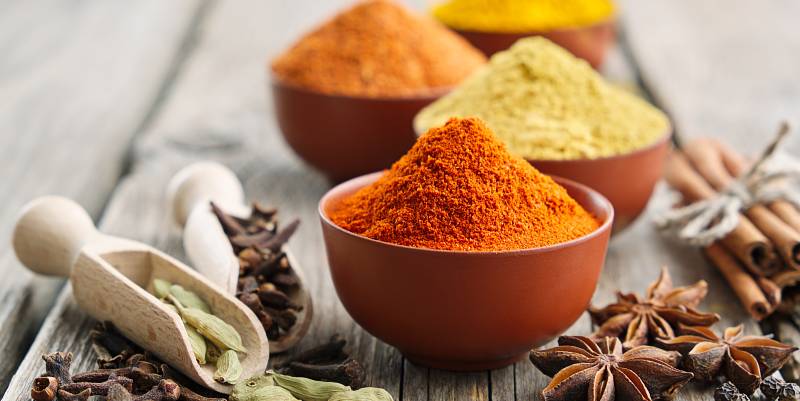 Les épices rehaussent nos plats 