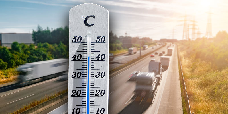 Chaud et froid sur l'autoroute