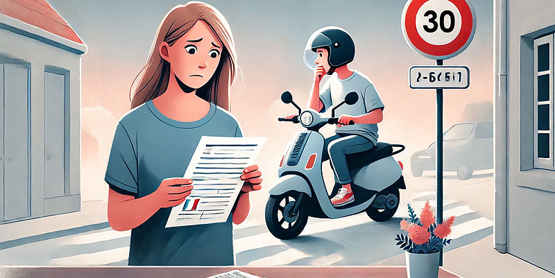 Peut-on me retirer des points pour les infractions commises par mon enfant à scooter ?