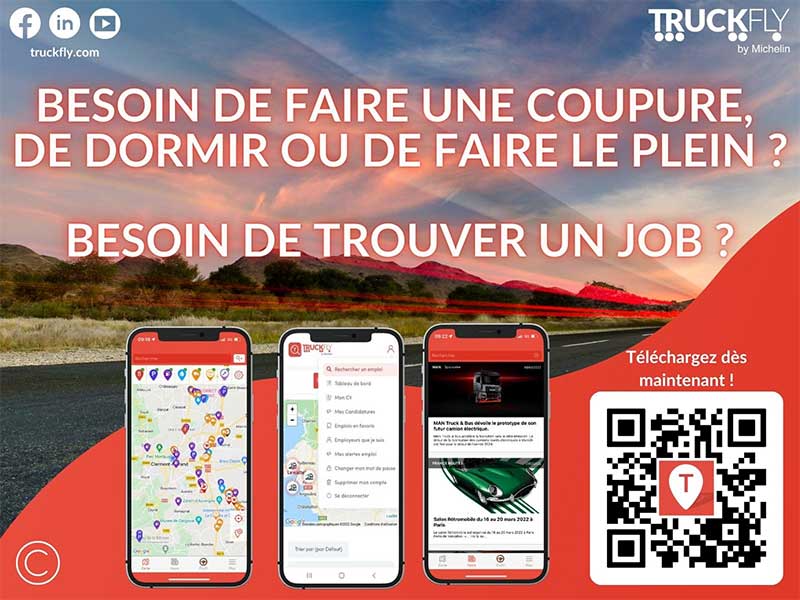 Les applis pour les conducteurs poids lourds