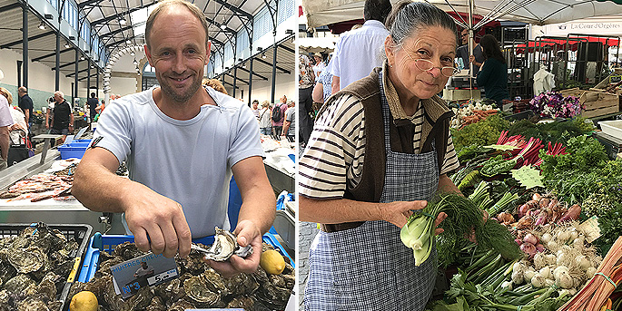 Le marché de Vannes en Bretagne