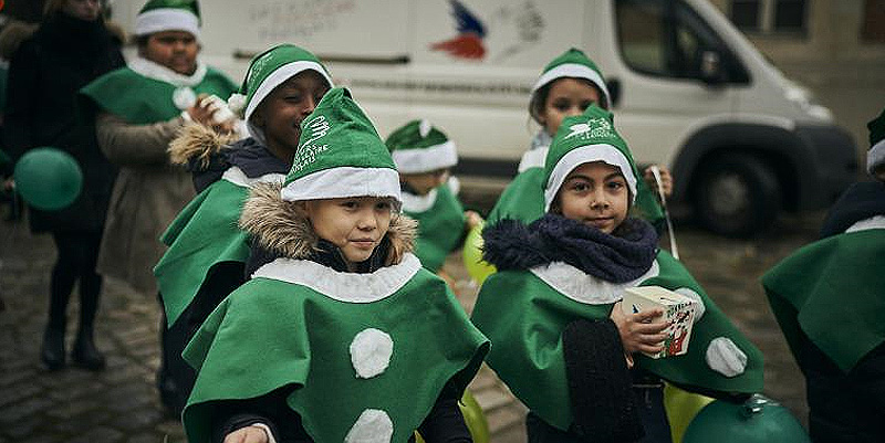 illustration de Noël solidaire du Secours populaire