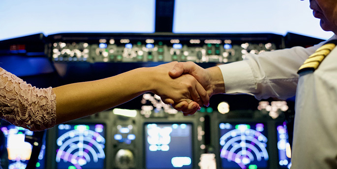 Un simulateur d'Airbus près de Nice
