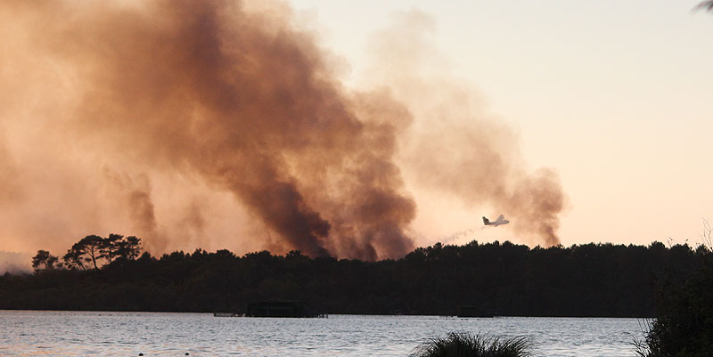 Coupure de l'A63 dans les Landes
