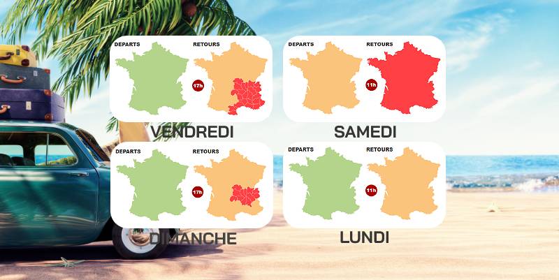 3e week-end d'août : les retours prennent le pas