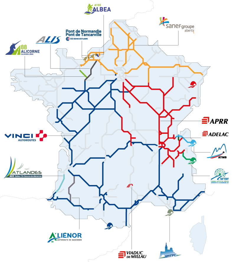 Les autoroutes françaises