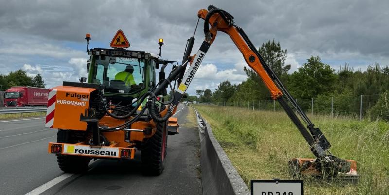 Entretien printanier sur l’A63 dans les Landes : prévenir les inondations et les feux de forêt