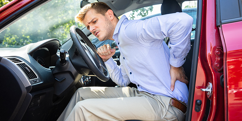 illustration de La bonne posture au volant