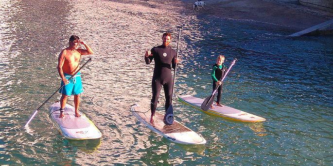 illustration de Stand Up Paddle à Bayonne