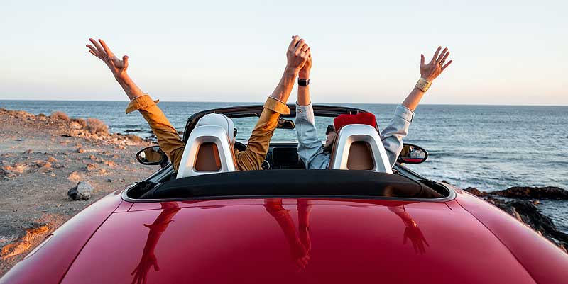 Rouler cheveux au vent