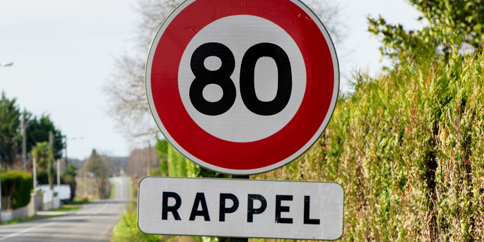 80 km/h sur les routes secondaires
