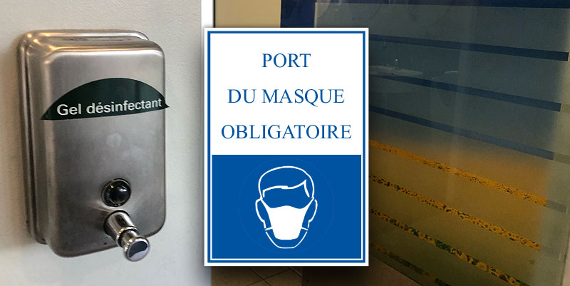 illustration de Les mesures sanitaires sur les aires