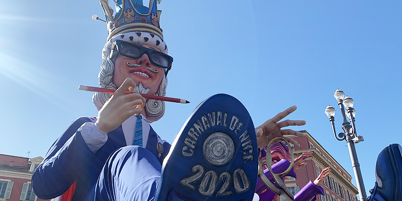 Le roi de la mode au carnaval de Nice