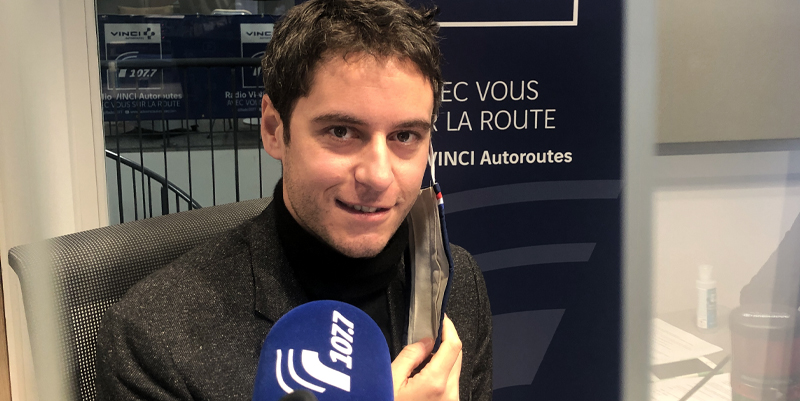 Gabriel Attal sur le 107.7 !
