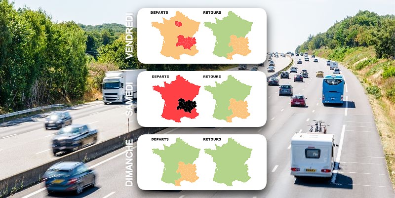 Début des vacances en rouge et noir