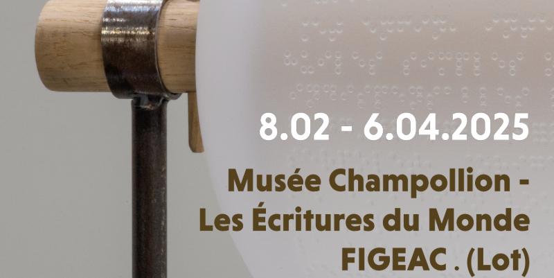 Les 200 ans du braille célébrés par des oeuvres à toucher au Musée Champollion de Figeac