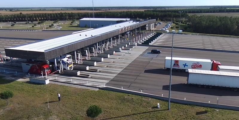 La chaussée solaire de l'A63 Landes
