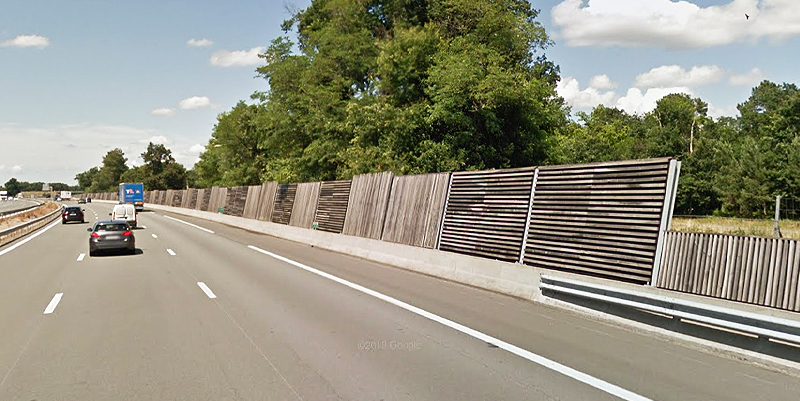 Les protections acoustiques sur l'A63
