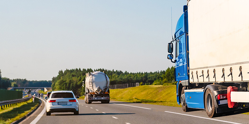 La pause des chauffeurs poids-lourds
