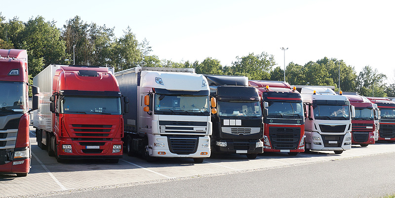 Respectons les parkings réservés aux camions !