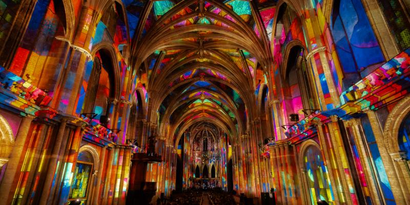 Un mapping vidéo à la cathédrale Saint-André de Bordeaux