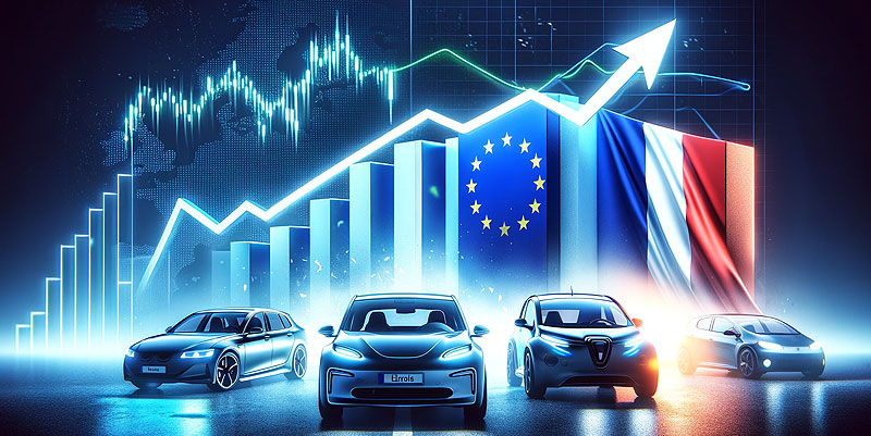 illustration de Chute des ventes de voitures électriques en Europe en janvier