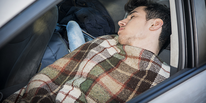 Un SDF dans mon auto