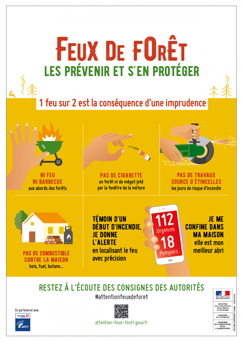 Campagne contre les feux de forêts avec le 107.7