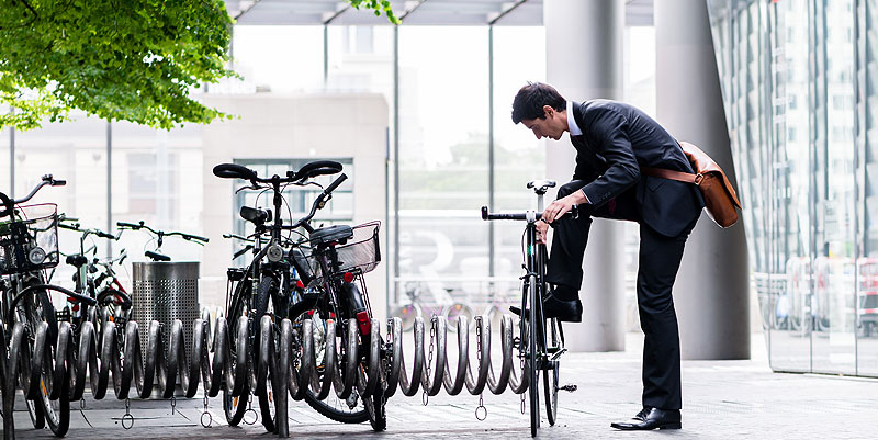 illustration de Le vélo de fonction gagne du terrain en entreprise : l'exemple lyonnais