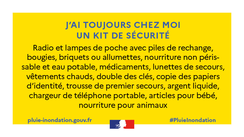 Pluie-inondation : les bons comportements