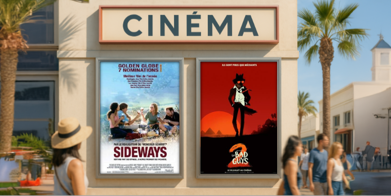Au cinéma le 6 août : en salles Les Bad Guys 2 et Sideways en VOD