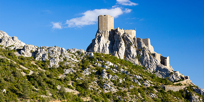 Le Château de Quéribus dans l'Aude